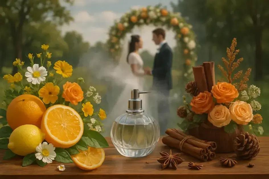 Como combinar perfume com o clima e a estação do casamento